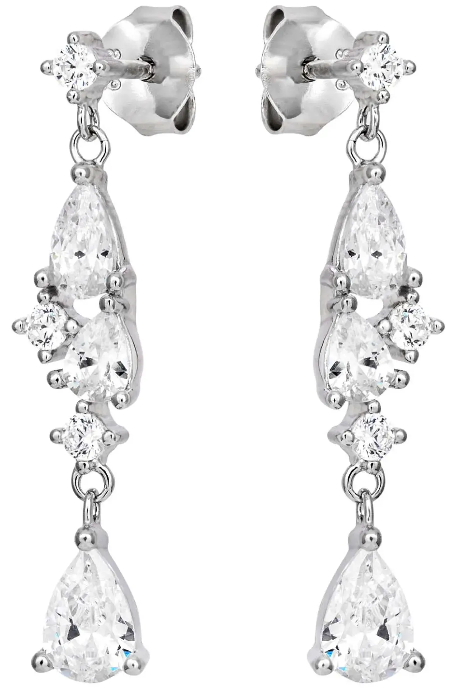 Bijou Brigitte Ohrringe 925Er Silber|Ohrringe 925Er Silber>Ohrstecker - Zirkonia Sparkle silber