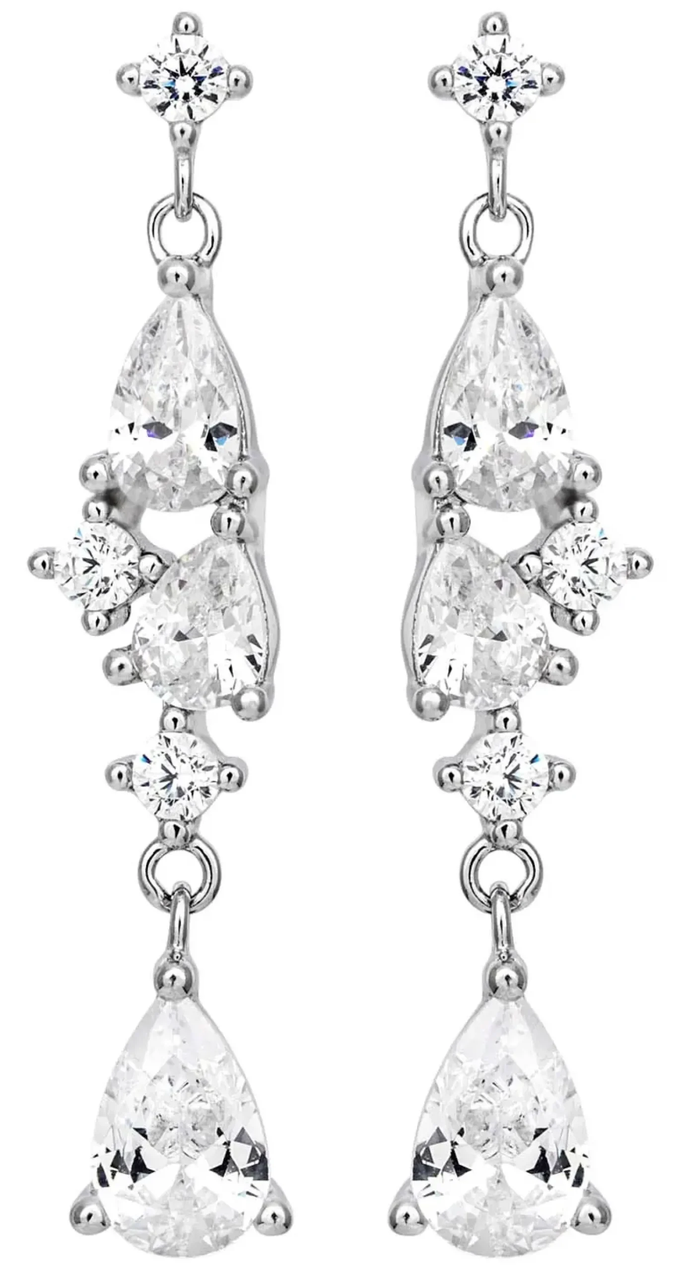 Bijou Brigitte Ohrringe 925Er Silber|Ohrringe 925Er Silber>Ohrstecker - Zirkonia Sparkle silber