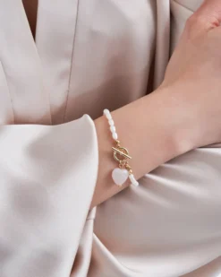 Bijou Brigitte Edelsteinarmbänder|Perlenschmuck>Perlenarmband - Sweet Love weiß