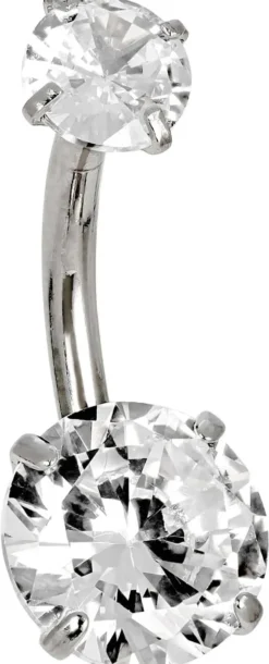Bijou Brigitte Bauchnabelpiercings|Piercings Silber>Piercing - Classic Zirkonia silber