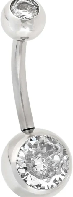Bijou Brigitte Bauchnabelpiercings|Piercings Silber>Piercing - Classy Cubic silber
