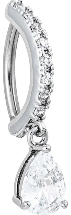 Bijou Brigitte Bauchnabelpiercings|Piercings Silber>Piercing - Dangly Drop silber