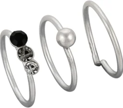 Bijou Brigitte Piercings Silber|Nasenpiercings>Piercing - Dreierlei silber