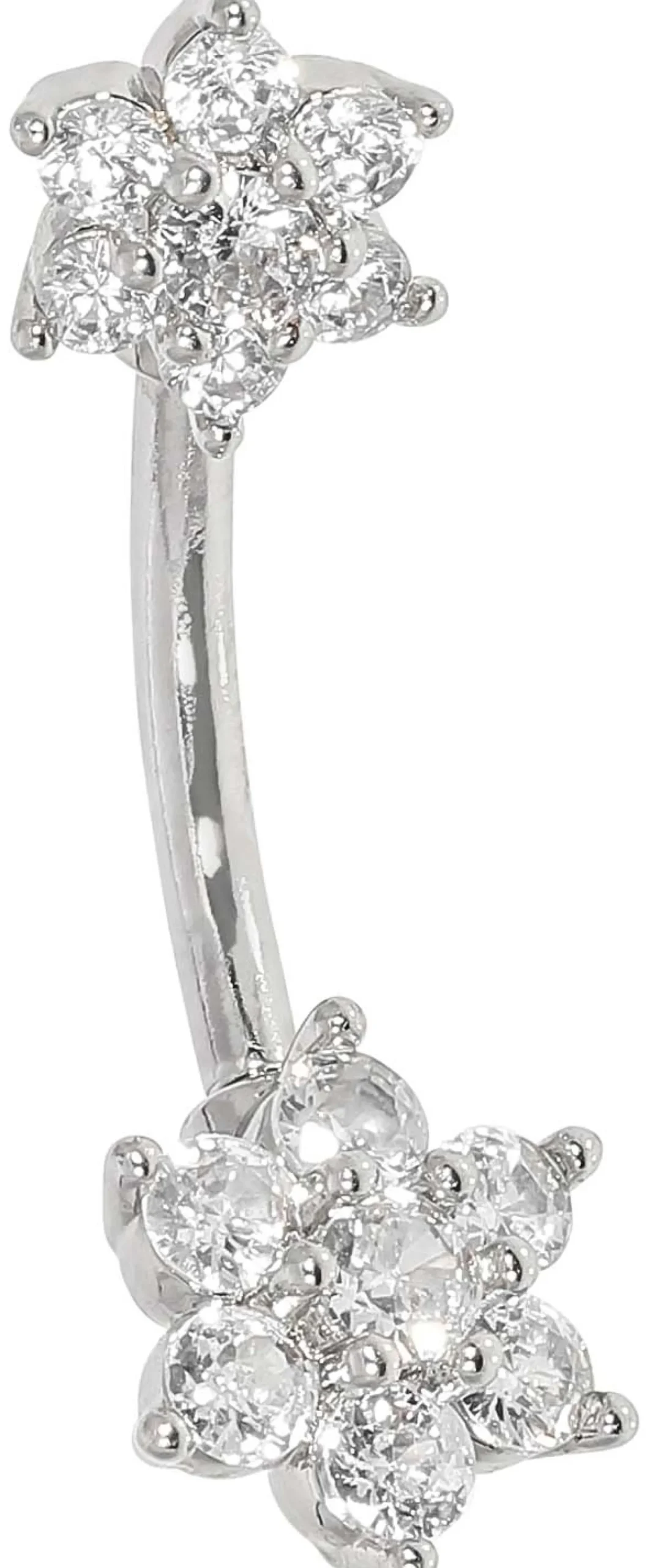 Bijou Brigitte Bauchnabelpiercings|Piercings Silber>Piercing - Floral Glamour silber