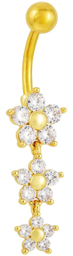 Bijou Brigitte Bauchnabelpiercings|Piercings Gold>Piercing - Floral Magic gold