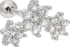 Bijou Brigitte Piercings Silber|Blumenschmuck>Piercing - Floral Sparkle silber