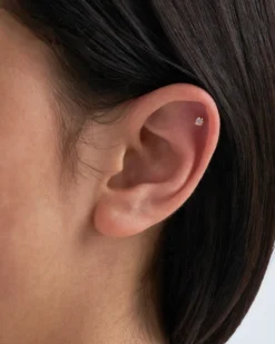 Bijou Brigitte Piercings Gold|Silver Crystals>Piercing - Gleaming Heart gold