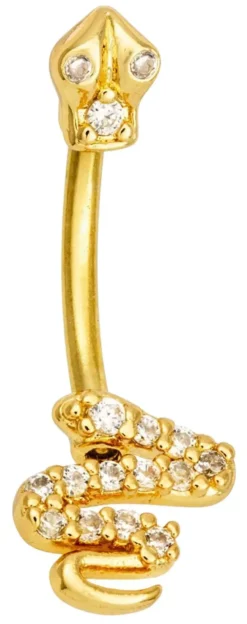 Bijou Brigitte Bauchnabelpiercings|Piercings Gold>Piercing - en Curve gold