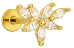 Bijou Brigitte Piercings Gold>Piercing - en Sparkle gold