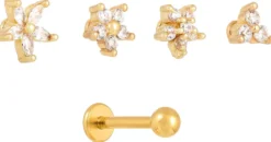 Bijou Brigitte Piercings Gold|Piercing-Sets>Piercing-Set - en Blossoms gold