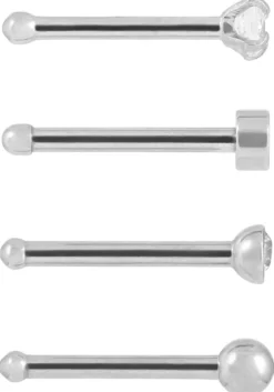 Bijou Brigitte Piercings Silber|Nasenpiercings>Piercing-Set - Remarkable Rounds silber