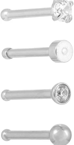 Bijou Brigitte Piercings Silber|Nasenpiercings>Piercing-Set - Remarkable Rounds silber