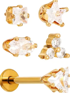 Bijou Brigitte Piercings Gold|Piercing-Sets><noscript><img width=