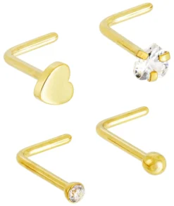 Bijou Brigitte Piercings Gold|Nasenpiercings>Piercing-Set - Shiny Love gold