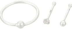 Bijou Brigitte Piercings Silber|Nasenpiercings>Piercing-Set - Simple Stich silber