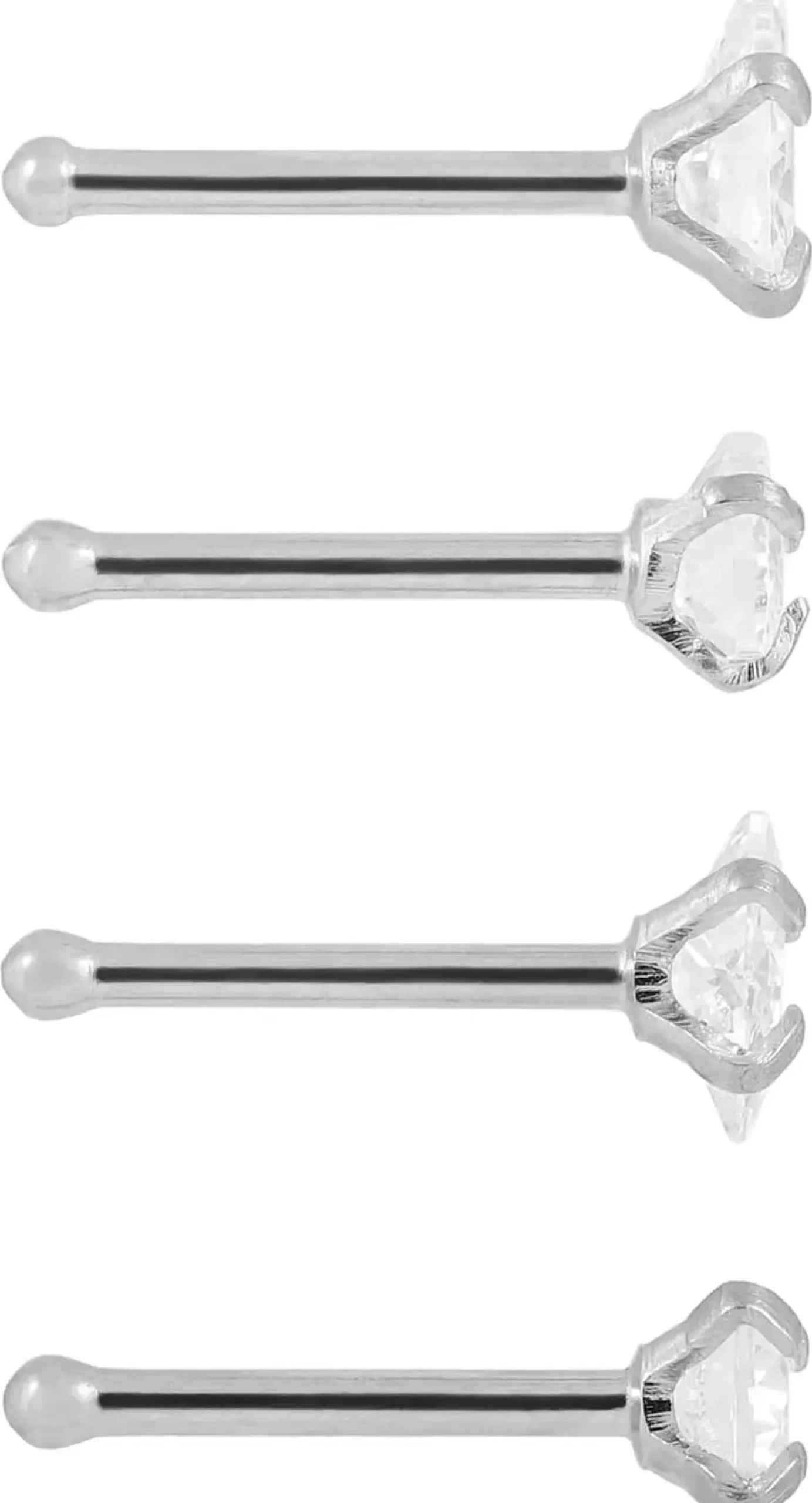 Bijou Brigitte Piercings Silber|Nasenpiercings>Piercing-Set - Sparkling Shapes silber