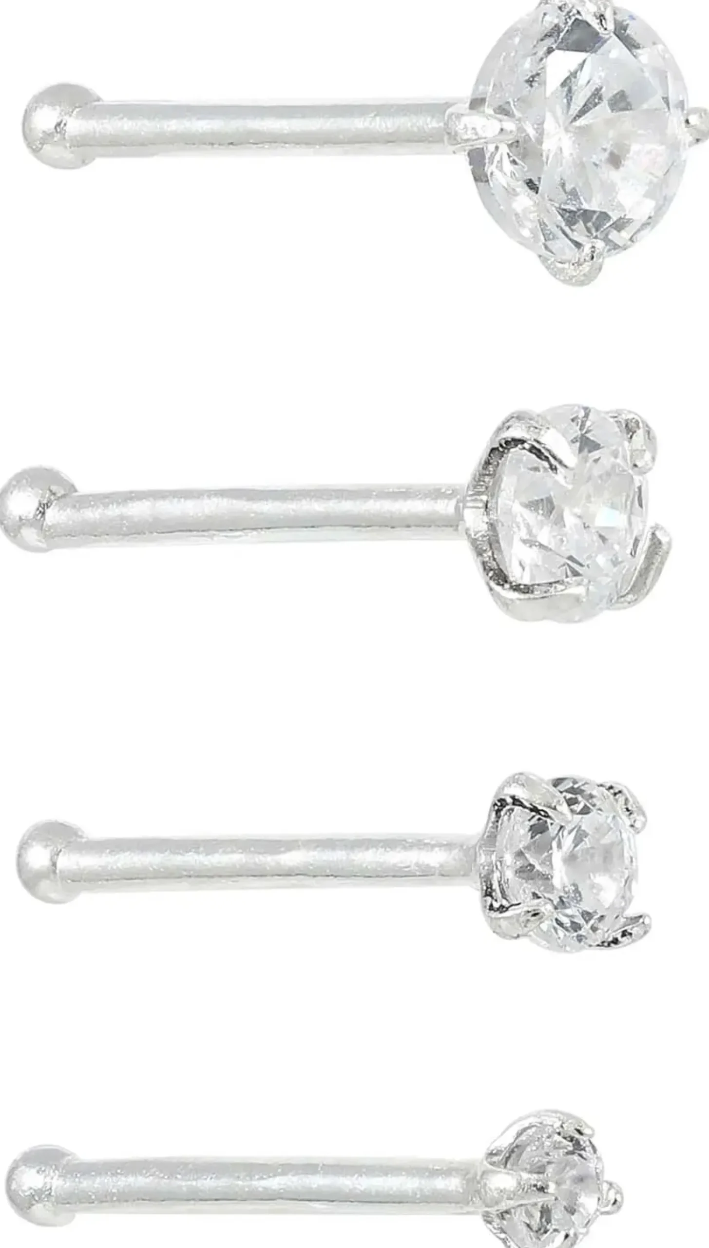Bijou Brigitte Piercings Silber|Nasenpiercings>Piercing-Set - Sparkling Zirconia silber