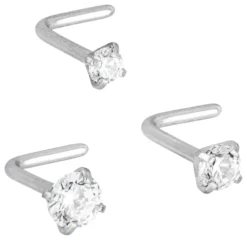 Bijou Brigitte Piercings Silber|Nasenpiercings>Piercing-Set - Sparkly Classic silber