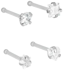 Bijou Brigitte Piercings Silber|Nasenpiercings>Piercing-Set - Sparkly Nose silber