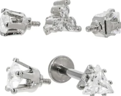 Bijou Brigitte Piercings Silber|Piercing-Sets>Piercing-Set - Various Zirkonias silber