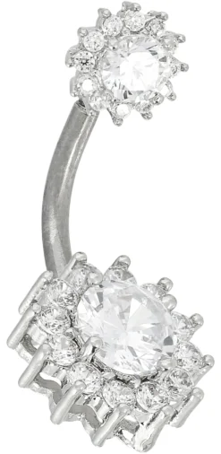 Bijou Brigitte Bauchnabelpiercings|Piercings Silber>Piercing - Shining Flower silber