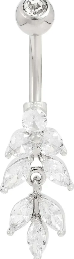 Bijou Brigitte Bauchnabelpiercings|Piercings Silber>Piercing - Shining Leaves silber