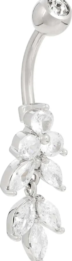 Bijou Brigitte Bauchnabelpiercings|Piercings Silber>Piercing - Shining Leaves silber