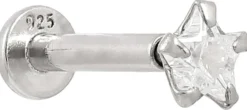 Bijou Brigitte Piercings Silber|Silver Crystals>Piercing - Silver Star silber
