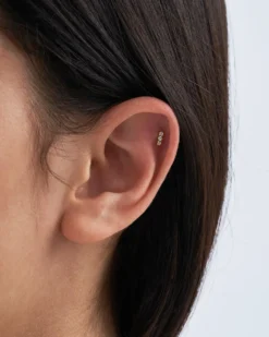 Bijou Brigitte Ohrringe Gold|Piercings Gold>Piercing - Sparkling Dots gold