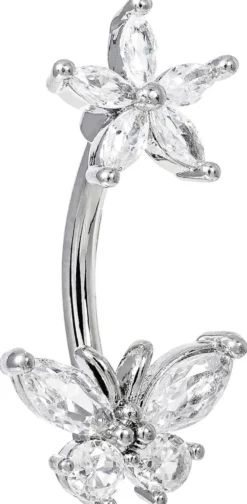 Bijou Brigitte Bauchnabelpiercings|Piercings Silber>Piercing - Sparkling Garden silber