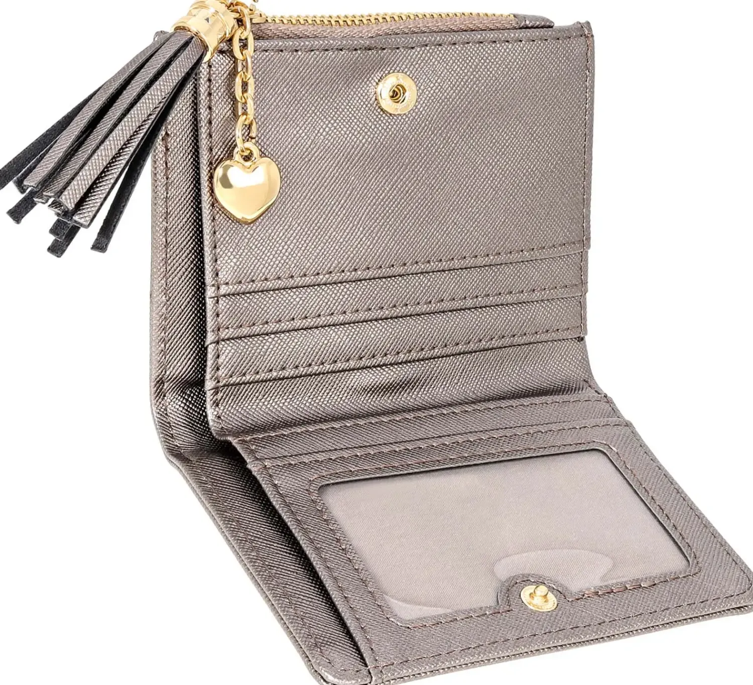 Bijou Brigitte Portemonnaies>Portemonnaie - Graphite Shine grau