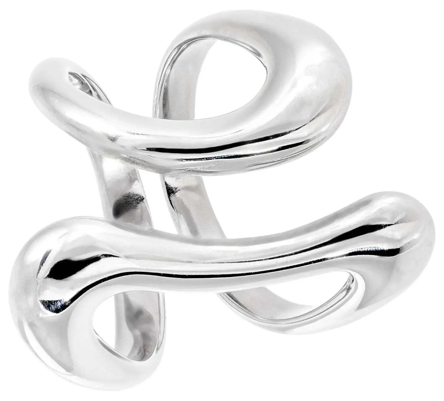 Bijou Brigitte Edelstahlringe|Edelstahlringe>Ring - Asymmetrical Steel silber