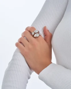 Bijou Brigitte Statement-Ringe>Ring - Big Tears silber