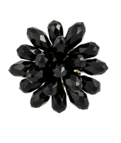 Bijou Brigitte Statement-Ringe|Blumenschmuck>Ring - Black Flower schwarz