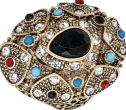 Bijou Brigitte Statement-Ringe|Ringe Gold>Ring - Black Teardrop gold