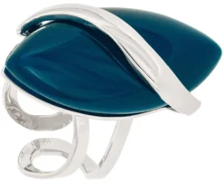 Bijou Brigitte Ringe Mit Steinen|Statement-Ringe>Ring - Blue Cat Eye blau