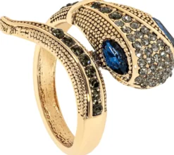 Bijou Brigitte Statement-Ringe|Ringe Gold>Ring - Blue Poison gold