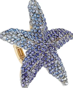 Bijou Brigitte Statement-Ringe|Maritimer Schmuck>Ring - Blue Star blau