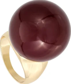 Bijou Brigitte Statement-Ringe>Ring - Bold Red burgundy