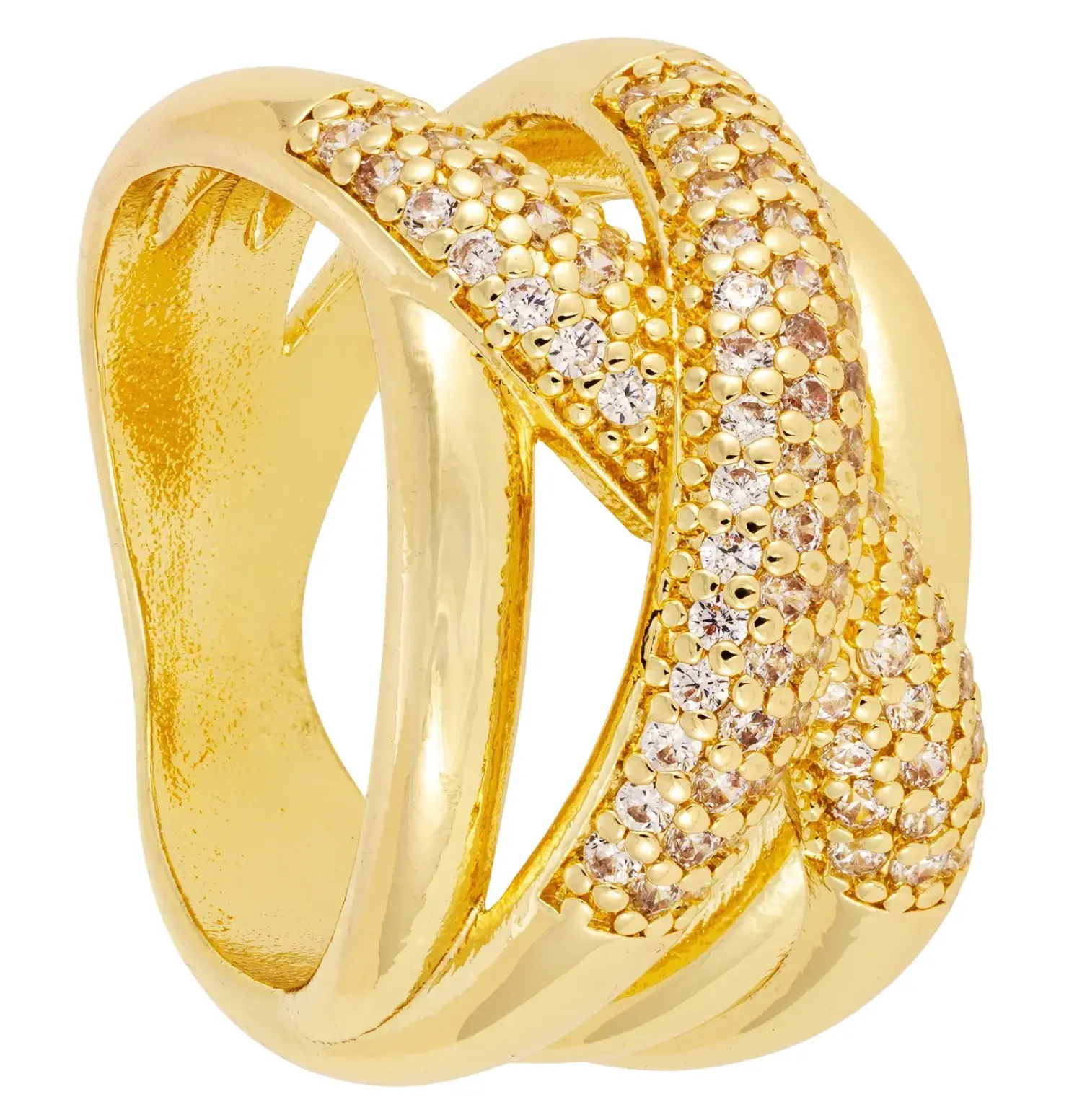Bijou Brigitte Statement-Ringe>Ring - Bold Sparkle gold