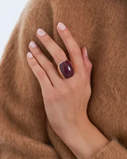 Bijou Brigitte Statement-Ringe|Ringe Gold>Ring - Cherry Moments gold, burgundy