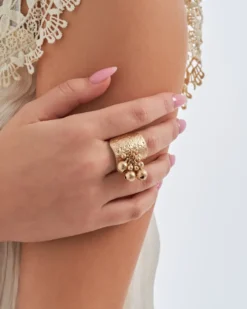 Bijou Brigitte Statement-Ringe|Ringe Gold>Ring - Chunky Bells gold