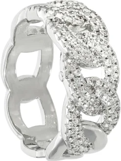 Bijou Brigitte Ringe Mit Steinen>Ring - Crystal Chains silber