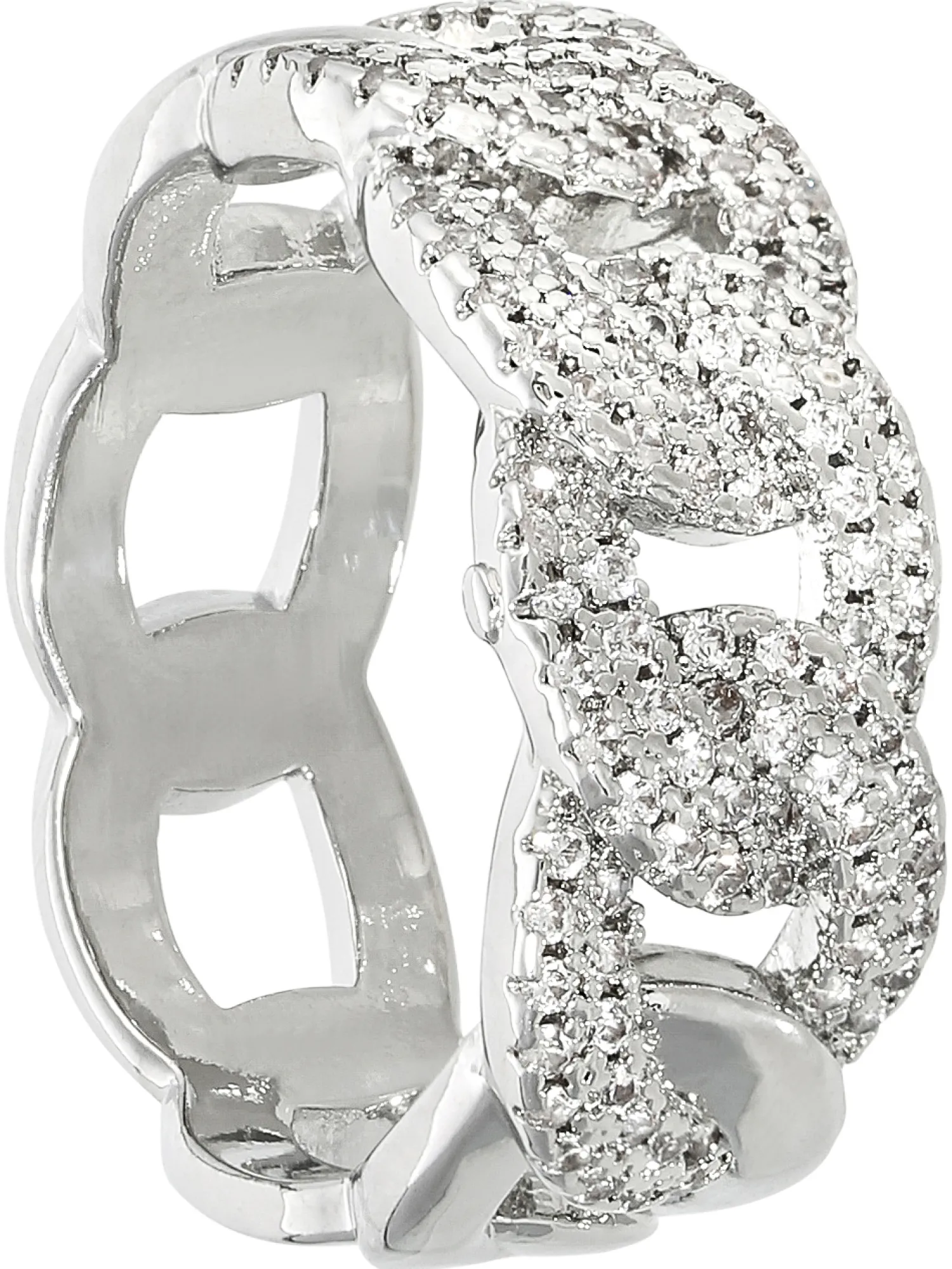 Bijou Brigitte Ringe Mit Steinen>Ring - Crystal Chains silber