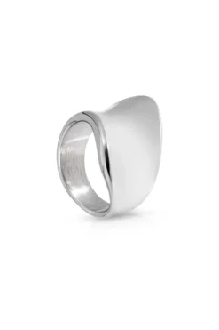 Bijou Brigitte Edelstahlringe|Wasserfester Schmuck>Ring - Curved Steel silber
