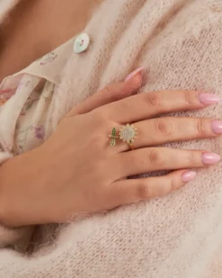 Bijou Brigitte Statement-Ringe|Ringe Gold>Ring - Dazzling Sunflower gold