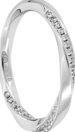 Bijou Brigitte Antragsringe|Silver Crystals>Ring - Delicate Twist silber