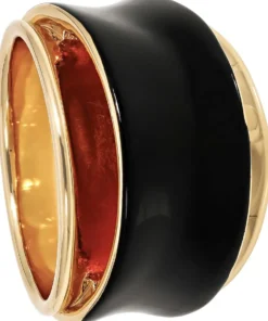 Bijou Brigitte Statement-Ringe|Ringe Gold>Ring - Double Glow schwarz, gold