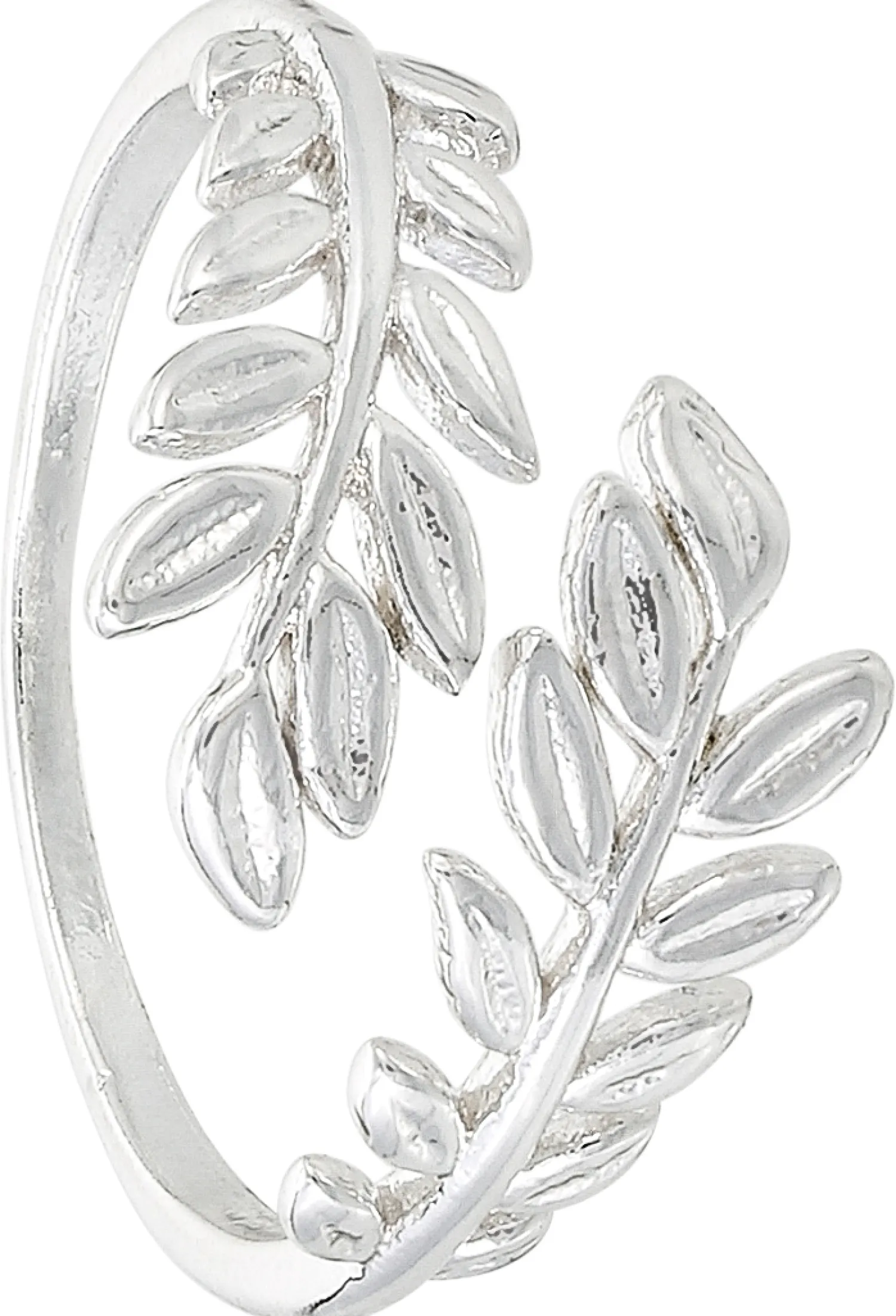 Bijou Brigitte Brautschmuck|Hochzeitsgäste>Ring - Double Leafe silber