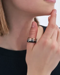 Bijou Brigitte Edelstahlringe|Ring-Sets>Ringe-Set - Shiny Steel mehrfarbig